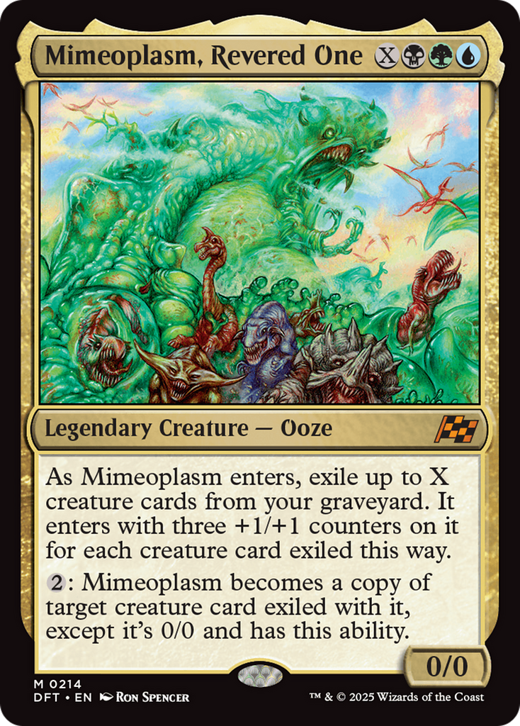 Magic: The Gathering - Mimeoplasm, Revered One - Aetherdrift