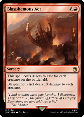 Magic: The Gathering - Blasphemous Act Foil - Doctor Who