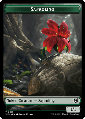 Magic: The Gathering - Saproling Token - Wilds of Eldraine Commander Tokens