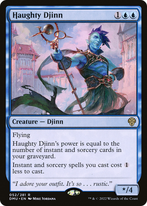Magic: The Gathering - Haughty Djinn Foil - Dominaria United
