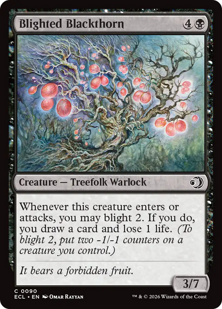 Magic: The Gathering - Blighted Blackthorn Foil - Lorwyn Eclipsed