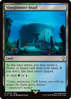 Magic: The Gathering - Vineglimmer Snarl - Final Fantasy Commander
