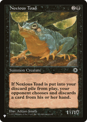 Magic: The Gathering - Noxious Toad - The List