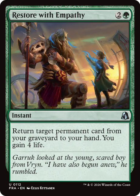 Magic: The Gathering - Restore with Empathy Foil - Reality Fracture