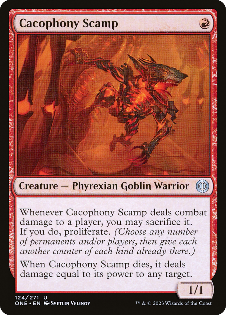 Magic: The Gathering - Cacophony Scamp - Phyrexia: All Will Be One