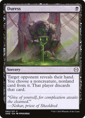 Magic: The Gathering - Duress Foil - Phyrexia: All Will Be One