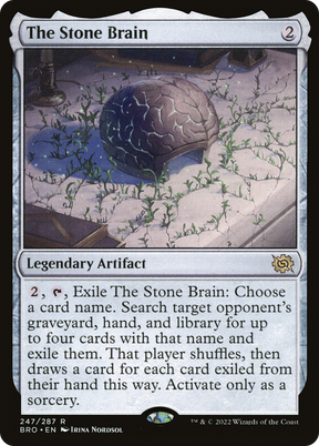 Magic: The Gathering - The Stone Brain Foil - The Brothers' War