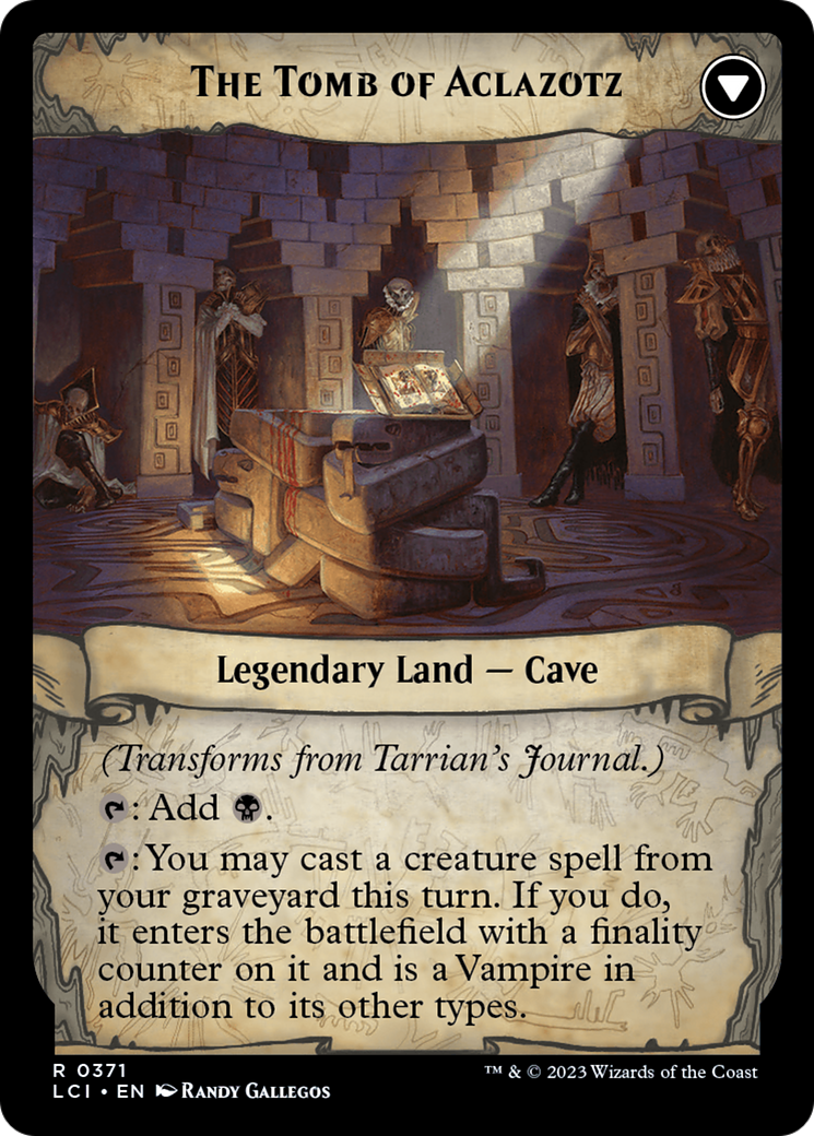 Magic: The Gathering - Tarrian's Journal // The Tomb of Aclazotz - The Lost Caverns of Ixalan