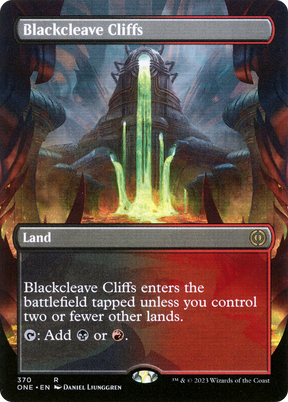 Magic: The Gathering - Blackcleave Cliffs Foil - Phyrexia: All Will Be One