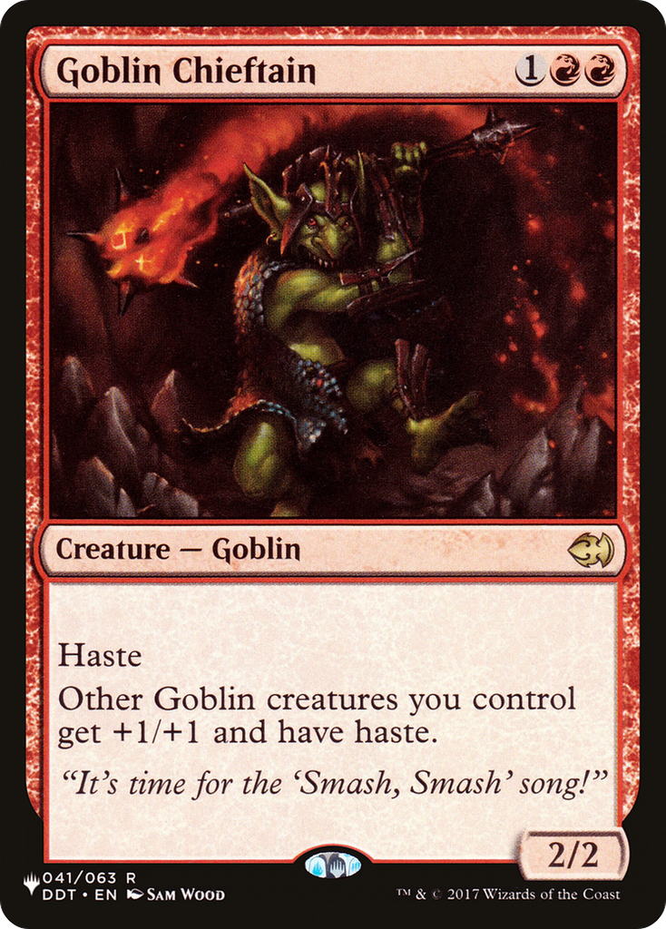 Magic: The Gathering - Goblin Chieftain - The List