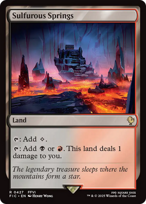 Magic: The Gathering - Sulfurous Springs - Final Fantasy Commander