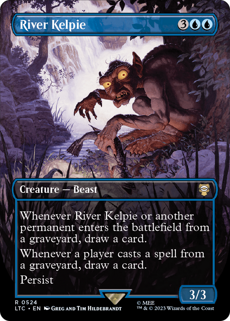 Magic: The Gathering - River Kelpie Foil - Tales of Middle-earth Commander