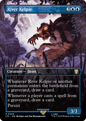 Magic: The Gathering - River Kelpie Foil - Tales of Middle-earth Commander