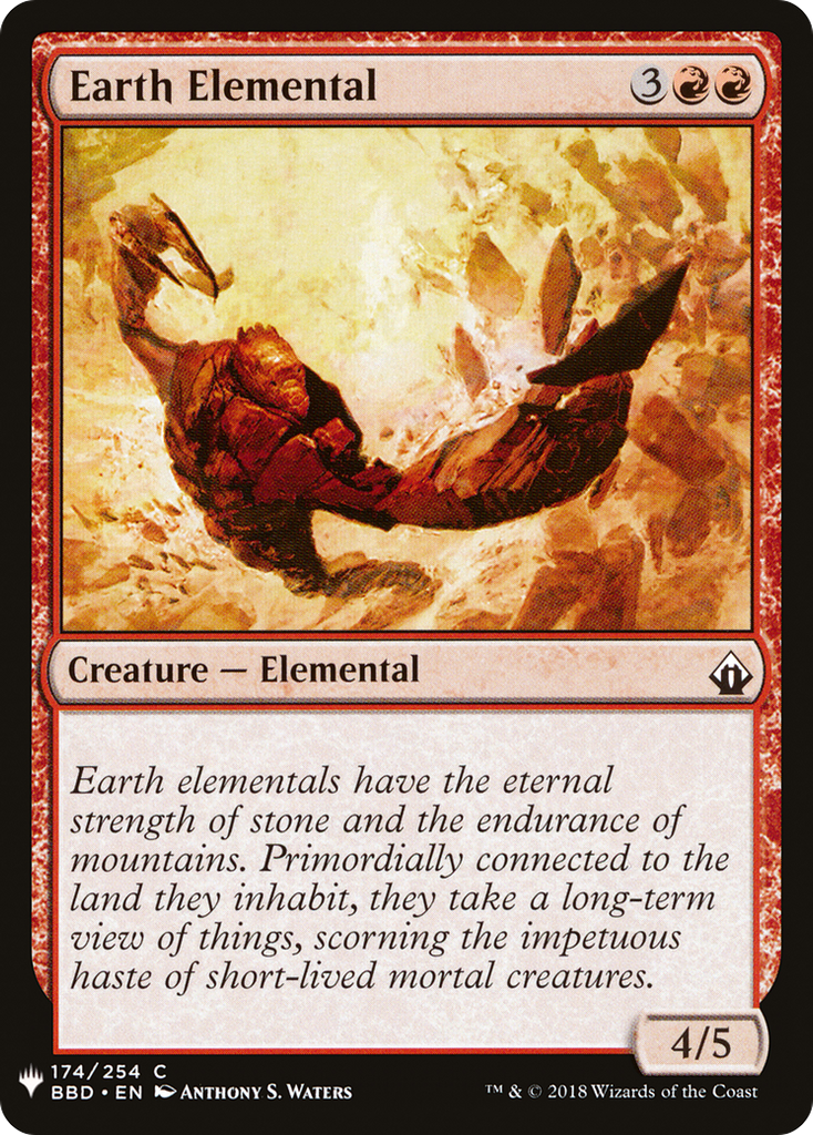 Magic: The Gathering - Earth Elemental - The List