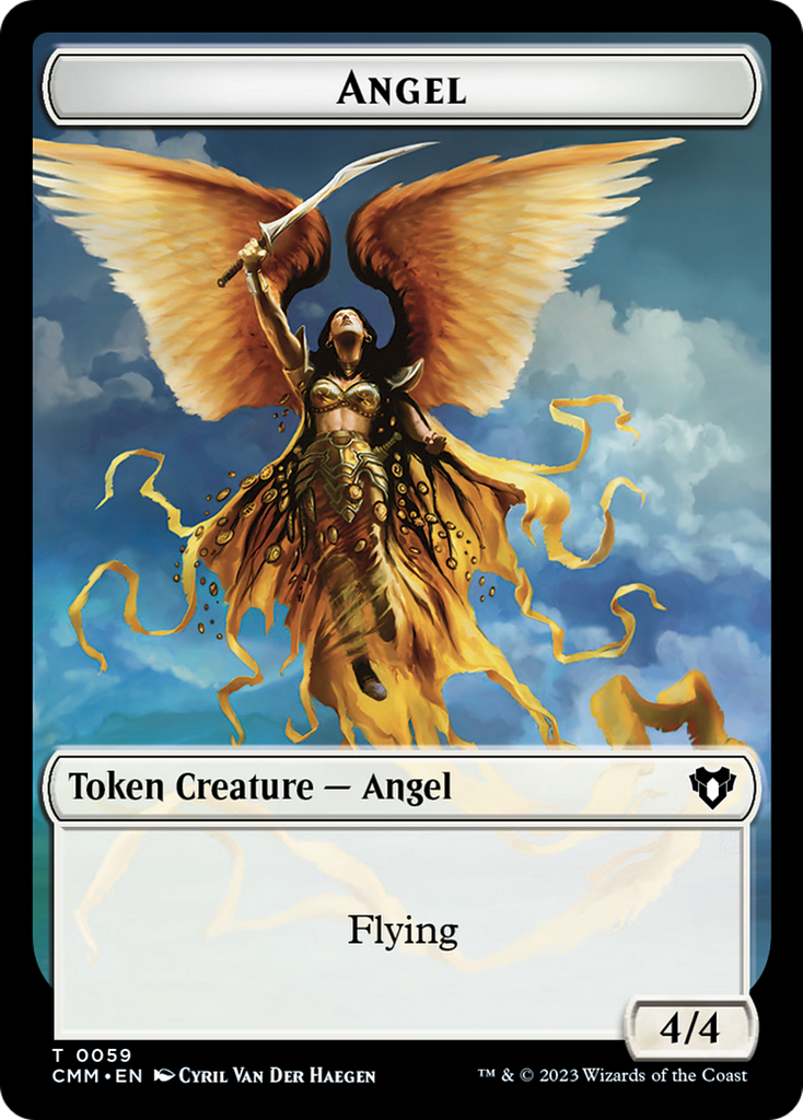 Magic: The Gathering - Angel Token - Commander Masters Tokens