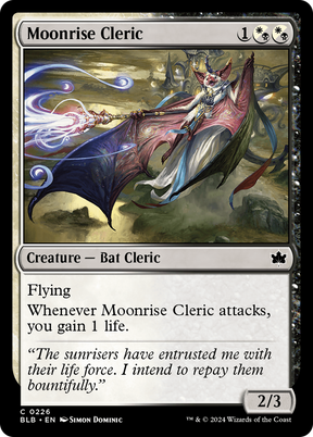 Magic: The Gathering - Moonrise Cleric Foil - Bloomburrow