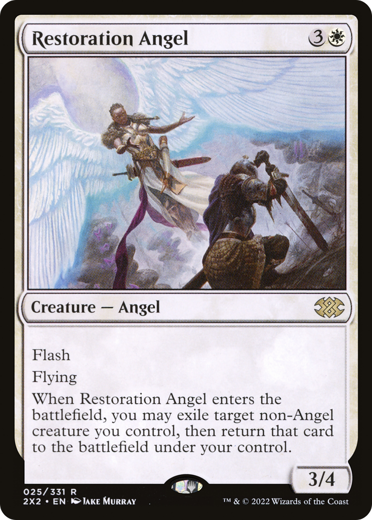 Magic: The Gathering - Restoration Angel Foil - Double Masters 2022