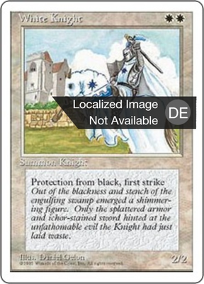 Magic: The Gathering - Weißer Ritter - Fourth Edition