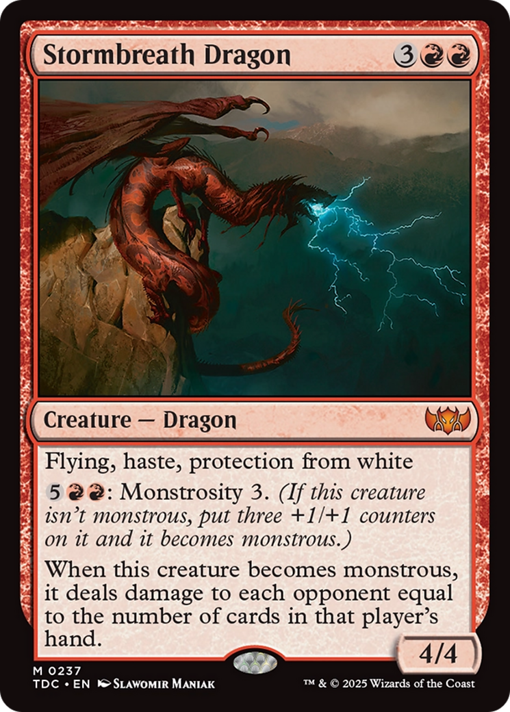 Magic: The Gathering - Stormbreath Dragon - Tarkir: Dragonstorm Commander