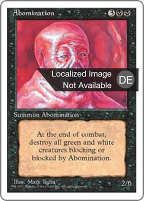 Magic: The Gathering - Scheußlichkeit - Fourth Edition