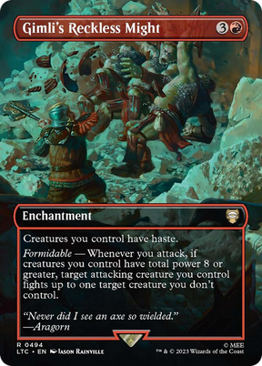 Magic: The Gathering - Gimli's Reckless Might Foil - Tales of Middle-earth Commander
