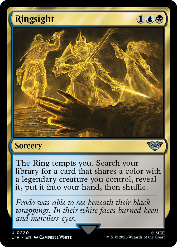Magic: The Gathering - Ringsight Foil - The Lord of the Rings: Tales of Middle-earth