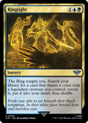 Magic: The Gathering - Ringsight Foil - The Lord of the Rings: Tales of Middle-earth