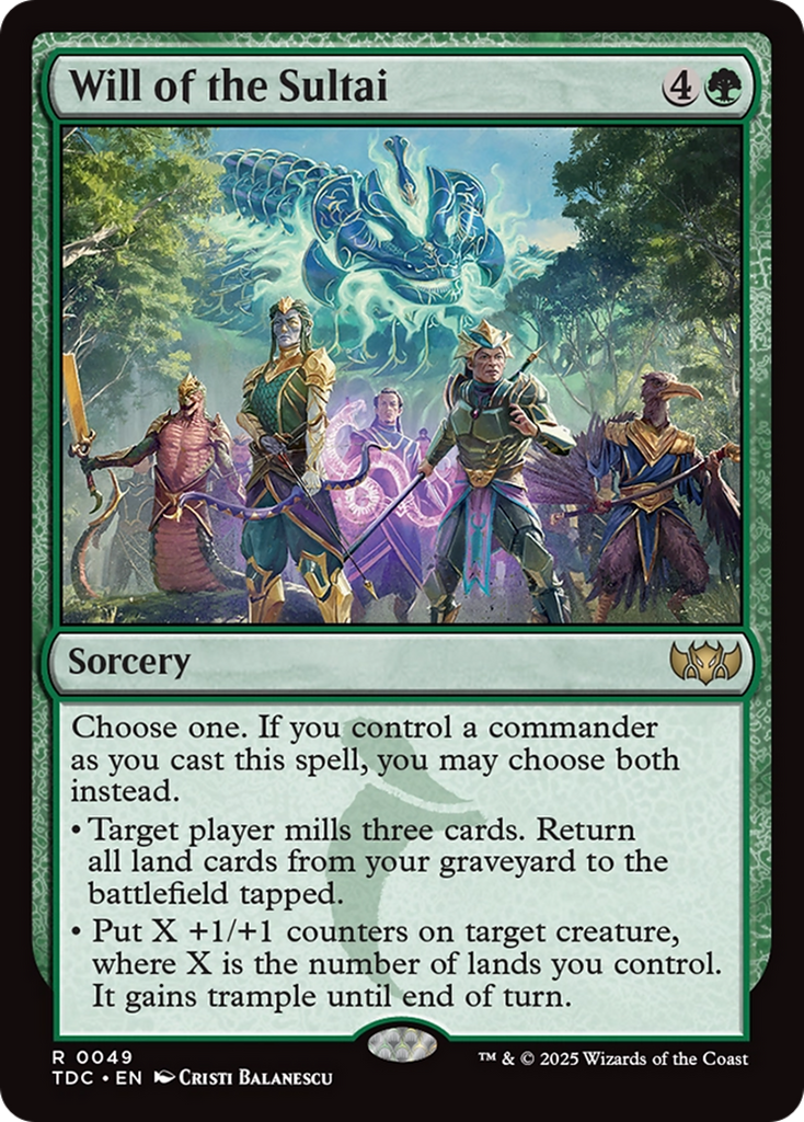 Magic: The Gathering - Will of the Sultai - Tarkir: Dragonstorm Commander