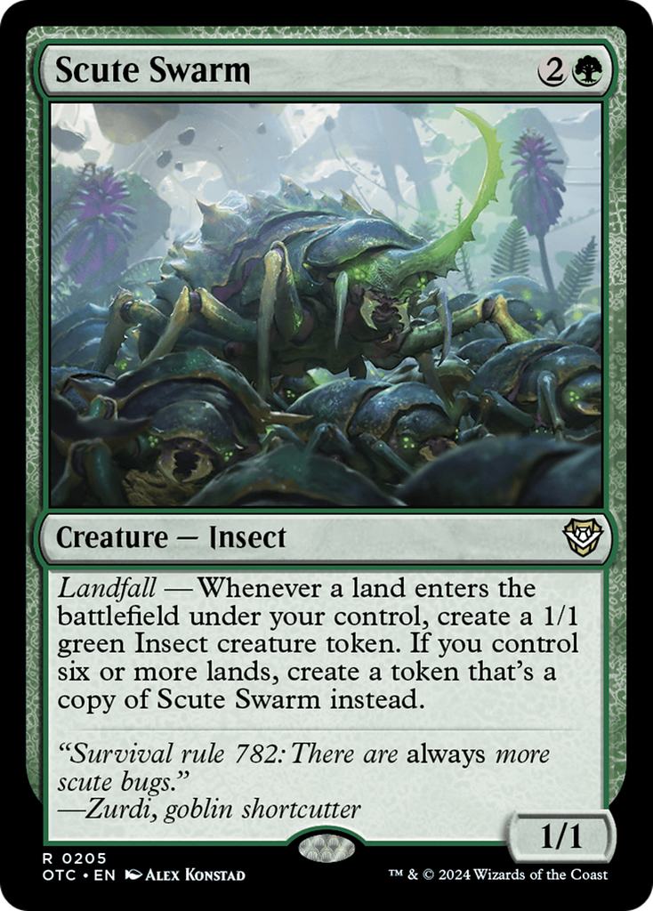 Magic: The Gathering - Scute Swarm - Outlaws of Thunder Junction Commander