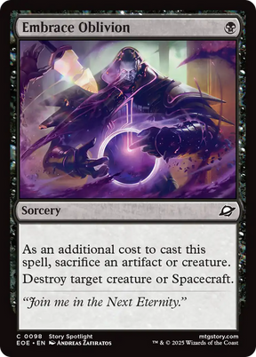 Magic: The Gathering - Embrace Oblivion Foil - Edge of Eternities