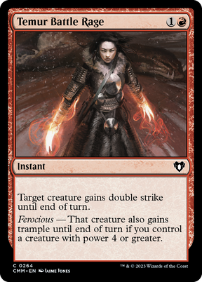 Magic: The Gathering - Temur Battle Rage Foil - Commander Masters