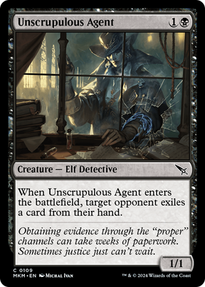 Magic: The Gathering - Unscrupulous Agent Foil - Murders at Karlov Manor