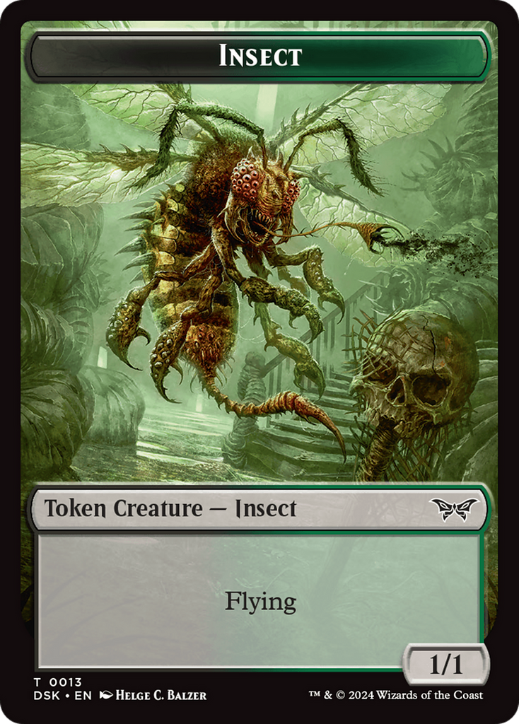 Magic: The Gathering - Insect Token - Duskmourn: House of Horror Tokens