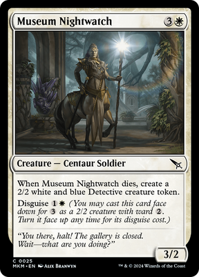 Magic: The Gathering - Museum Nightwatch Foil - Murders at Karlov Manor