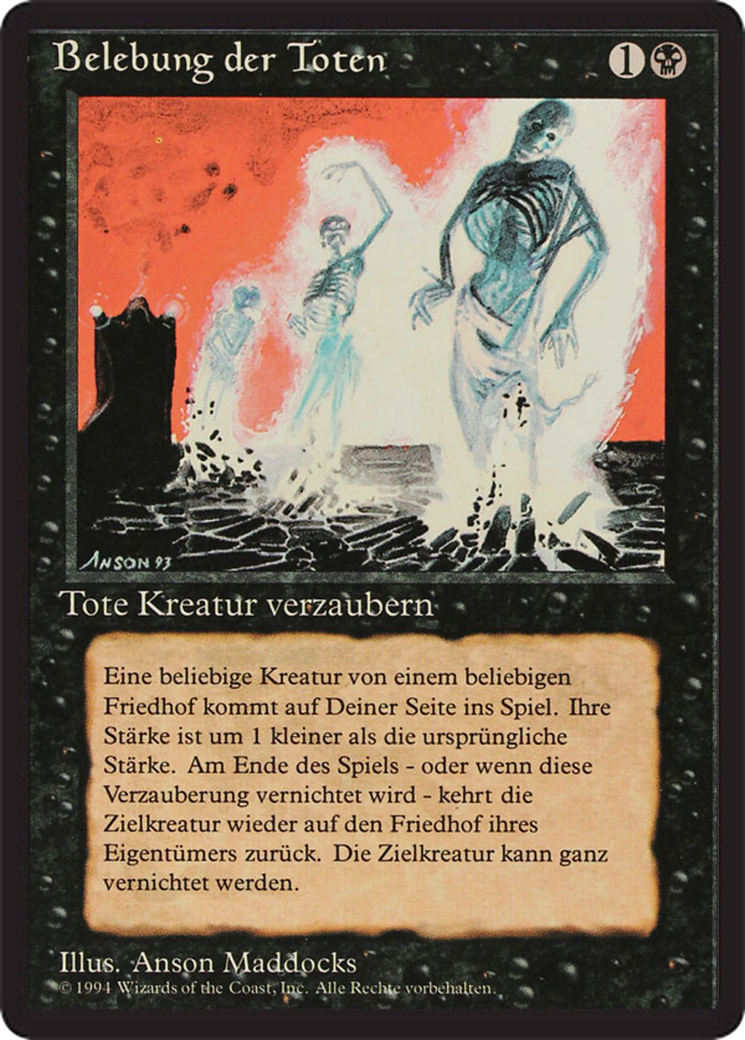 Magic: The Gathering - Belebung der Toten - Foreign Black Border
