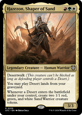 Magic: The Gathering - Hazezon, Shaper of Sand - Outlaws of Thunder Junction Commander