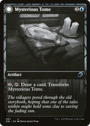 Magic: The Gathering - Mysterious Tome // Chilling Chronicle Foil - Innistrad: Double Feature