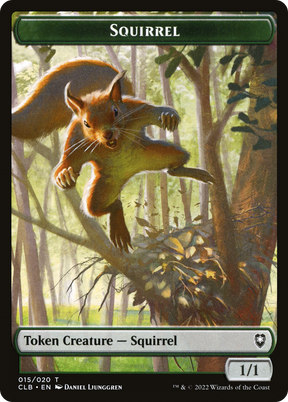 Magic: The Gathering - Squirrel Token - Battle for Baldur's Gate Tokens