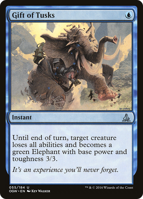 Magic: The Gathering - Gift of Tusks Foil - Oath of the Gatewatch