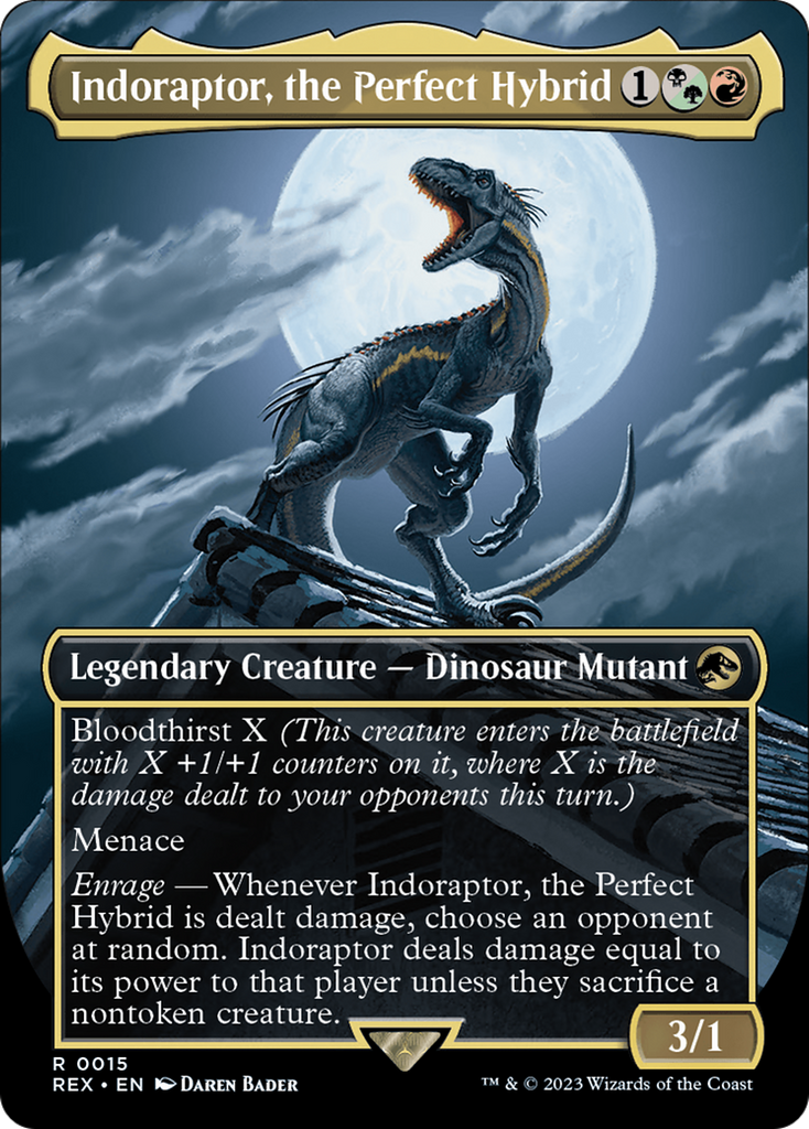 Magic: The Gathering - Indoraptor, the Perfect Hybrid Foil - Jurassic World Collection