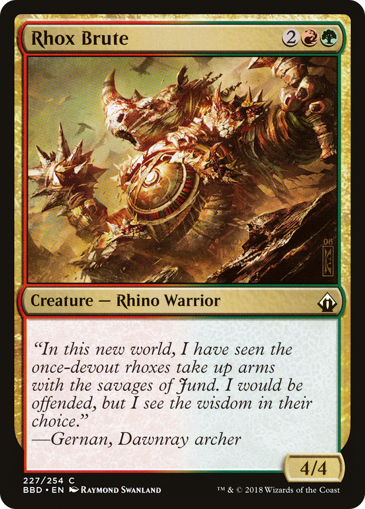 Magic: The Gathering - Rhox Brute Foil - Battlebond