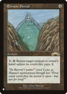 Magic: The Gathering - Erratic Portal - The List