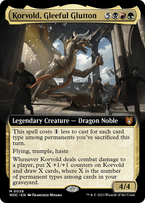 Magic: The Gathering - Korvold, Gleeful Glutton Foil - Wilds of Eldraine Commander