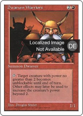 Magic: The Gathering - Zwergenkrieger - Fourth Edition