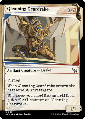 Magic: The Gathering - Gleaming Geardrake - Murders at Karlov Manor