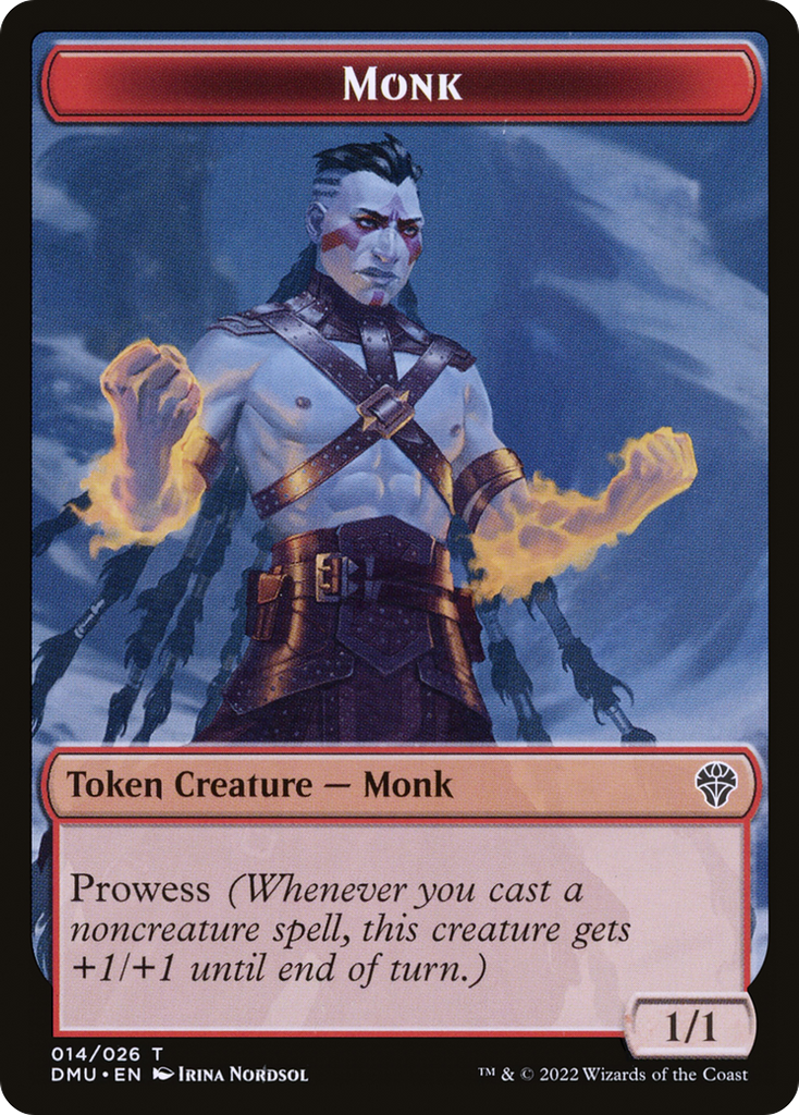 Magic: The Gathering - Monk Token - Dominaria United Tokens