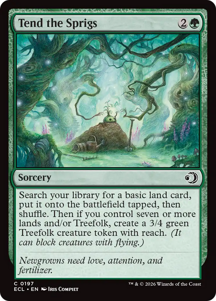 Magic: The Gathering - Tend the Sprigs Foil - Lorwyn Eclipsed