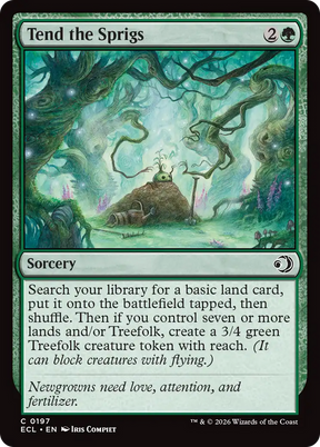 Magic: The Gathering - Tend the Sprigs Foil - Lorwyn Eclipsed