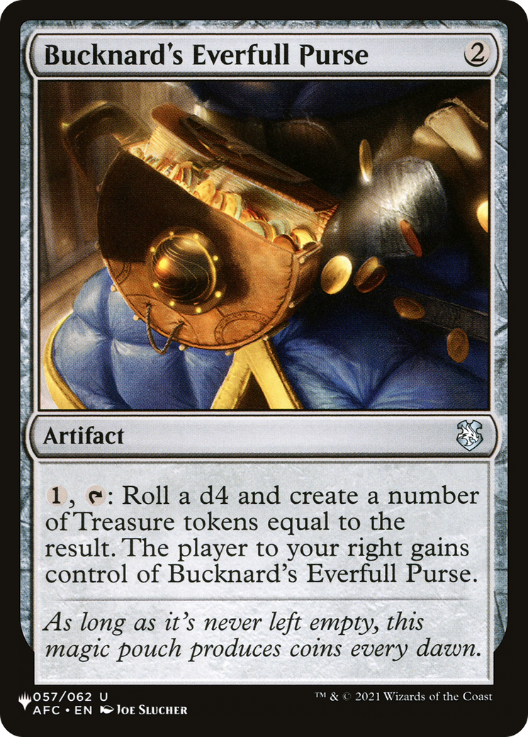 Magic: The Gathering - Bucknard's Everfull Purse - The List