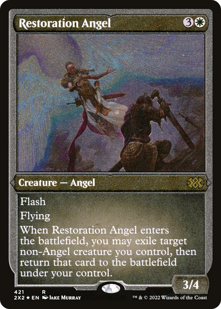 Magic: The Gathering - Restoration Angel Foil - Double Masters 2022